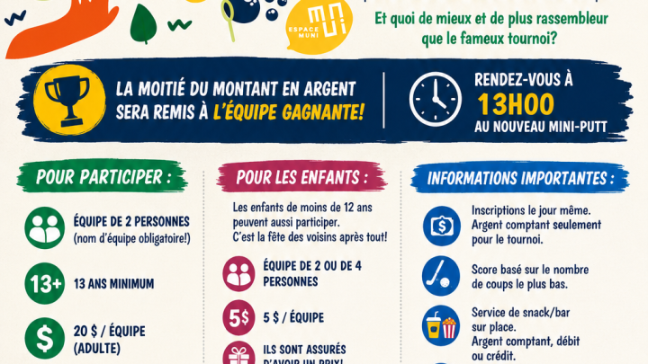 OUVERTURE DU MINI-PUTT & TOURNOI