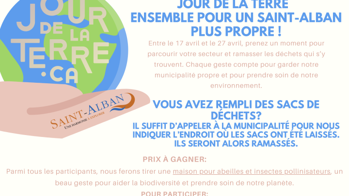 Jour de la terre: Ensemble pour un Saint-Alban plus propre
