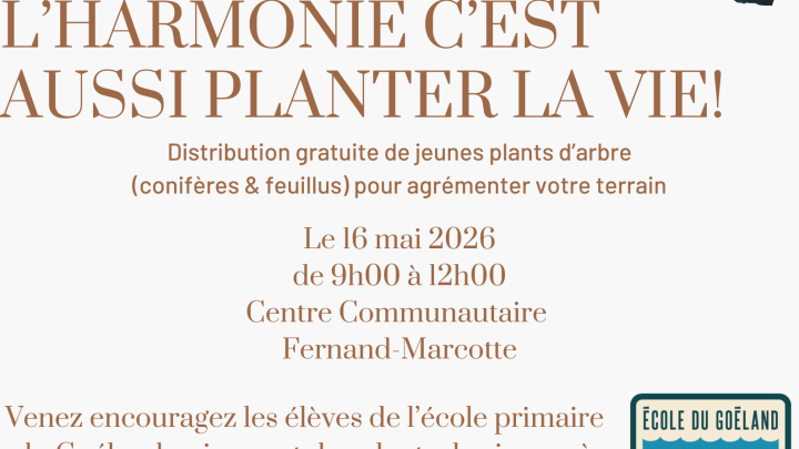 Distribution d'arbres & de compost