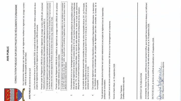 Consultation publique