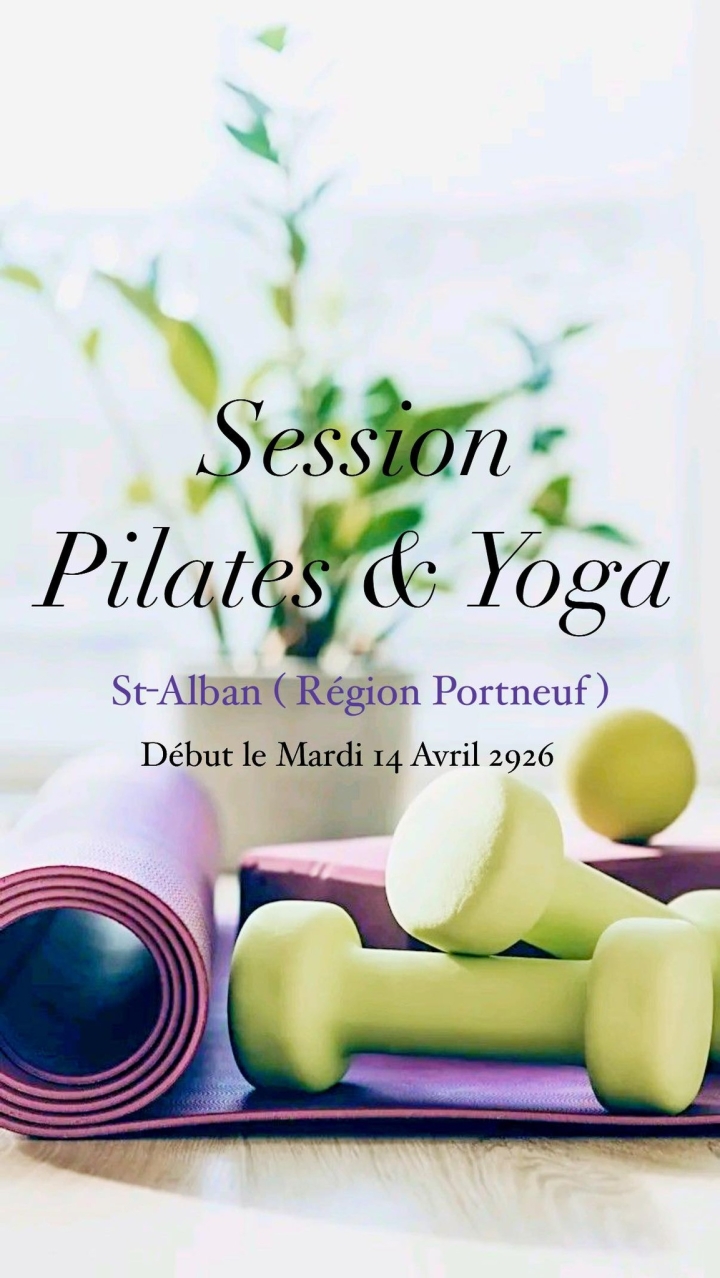 Début des cours de Pilates et de Yoga