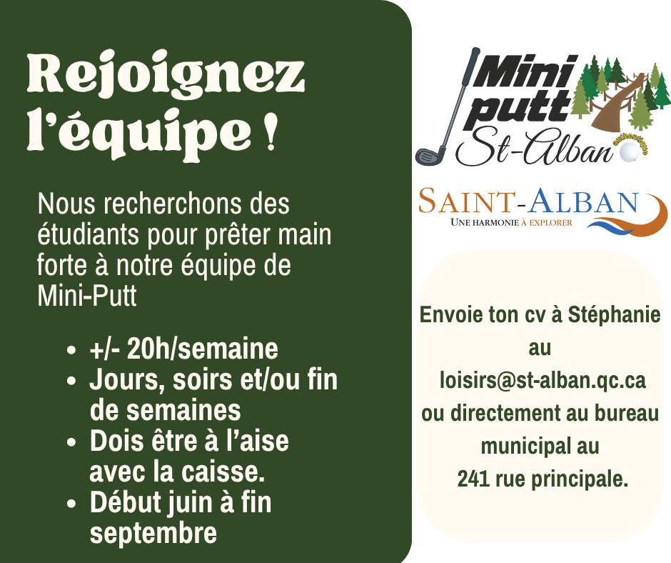 offre emploi mini-putt